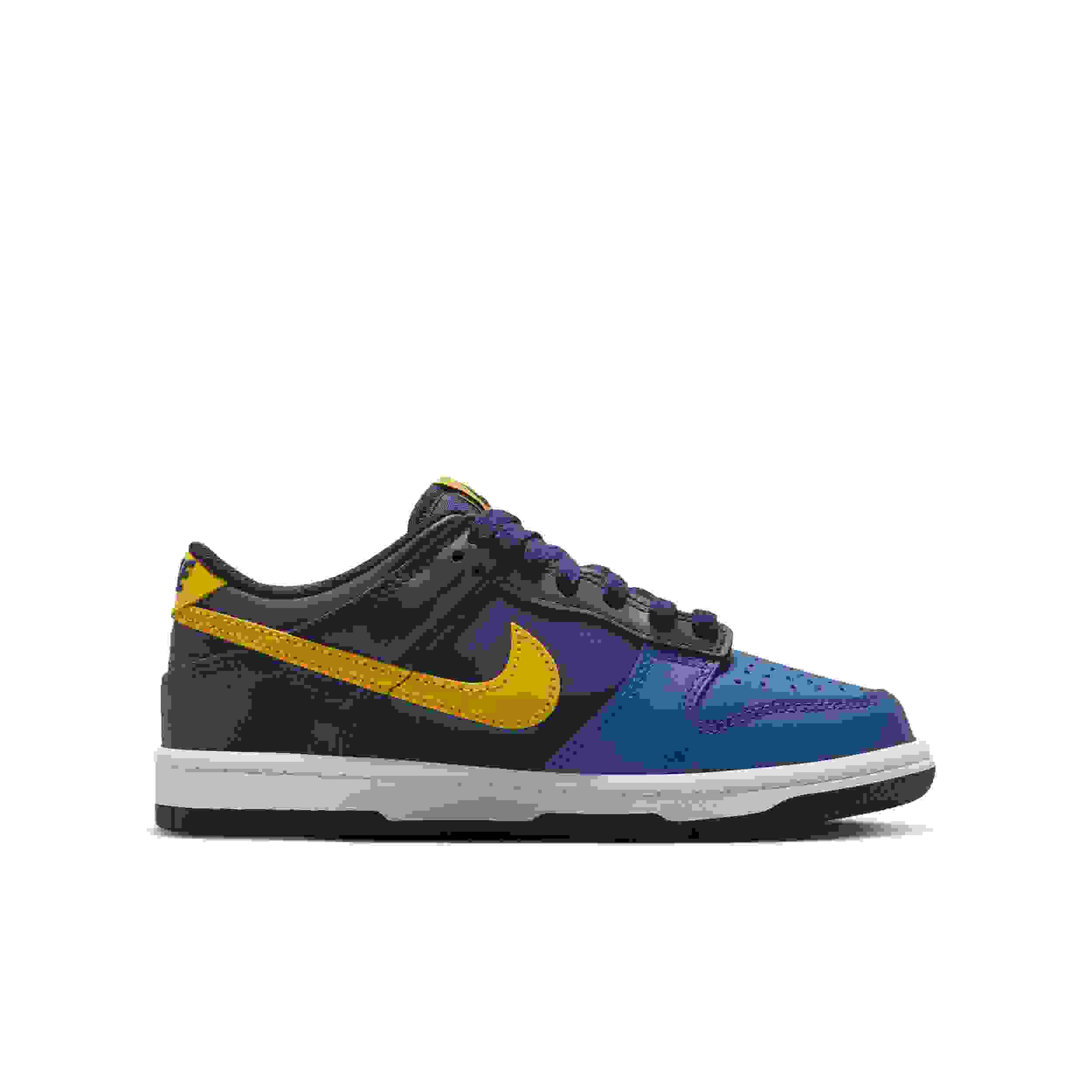 Nike Dunk Low Grade School Boys' "Midnight Navy/Obsidian/Mystic Navy/Varsity Maize" Shoe